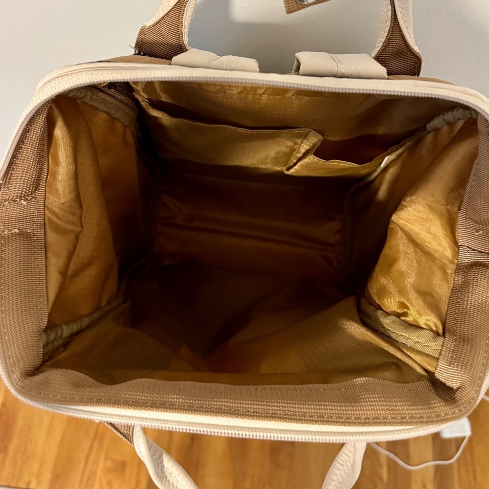 Anello Circle Lightweight Backpack Tan Multi-Pock… - image 8